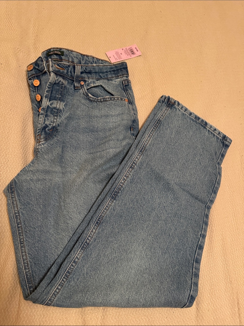 wild fable Light Blue Boyfriend Jeans - Button-Fly